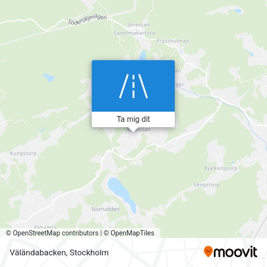 Väländabacken karta