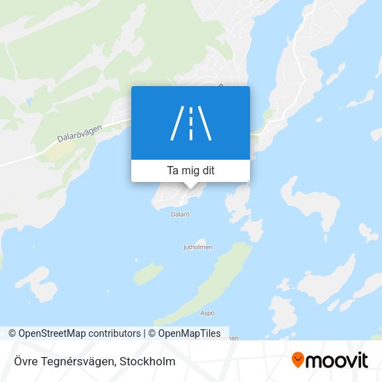 Övre Tegnérsvägen karta