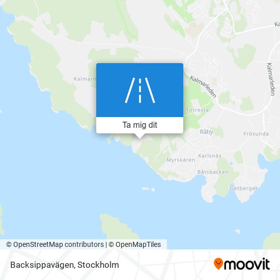 Backsippavägen karta