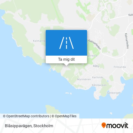 Blåsippavägen karta
