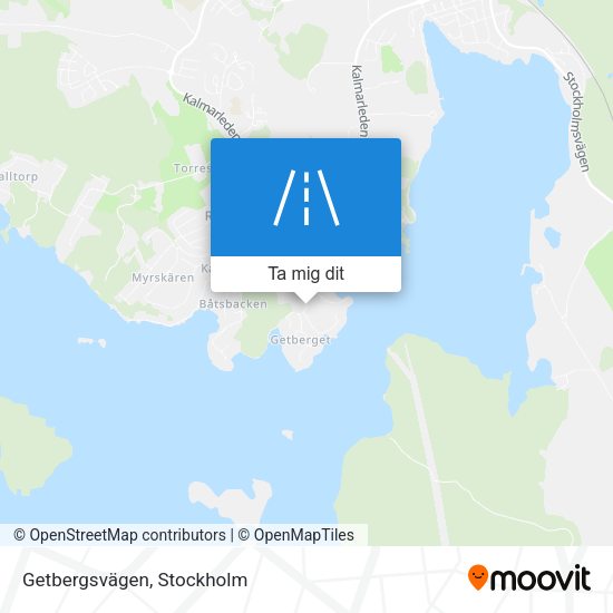 Getbergsvägen karta