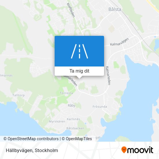 Hällbyvägen karta