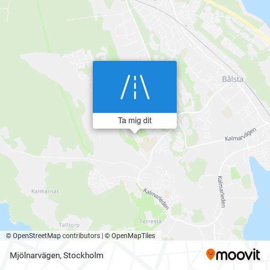 Mjölnarvägen karta