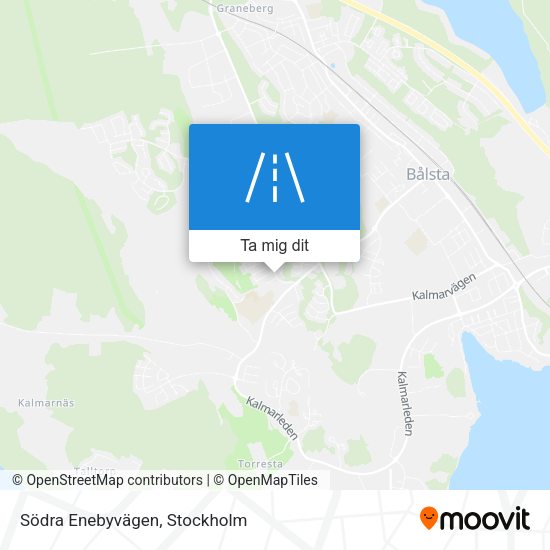 Södra Enebyvägen karta
