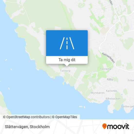 Slåttervägen karta