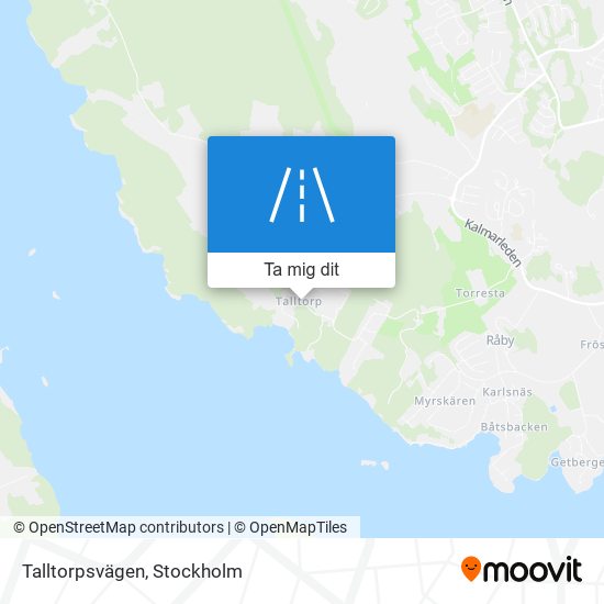 Talltorpsvägen karta