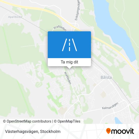 Västerhagsvägen karta