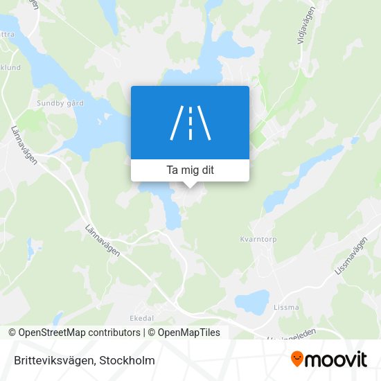 Britteviksvägen karta
