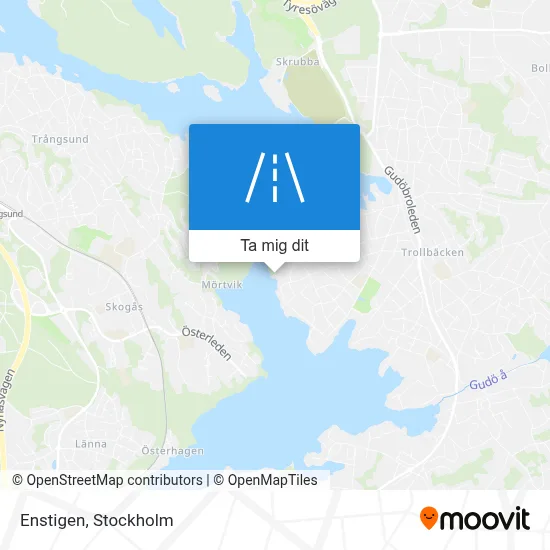 Enstigen karta