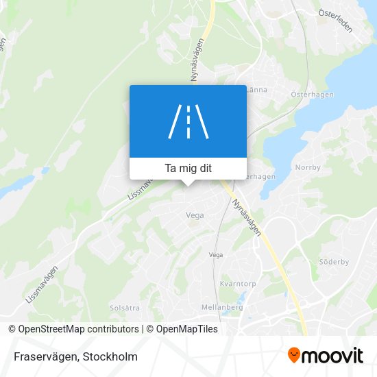 Fraservägen karta