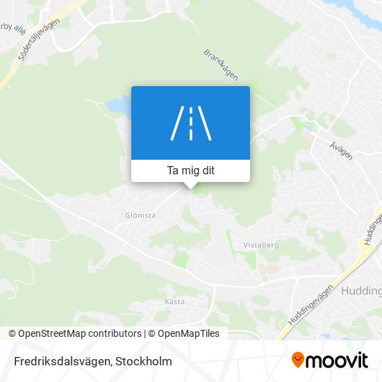 Fredriksdalsvägen karta