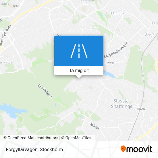 Förgyllarvägen karta