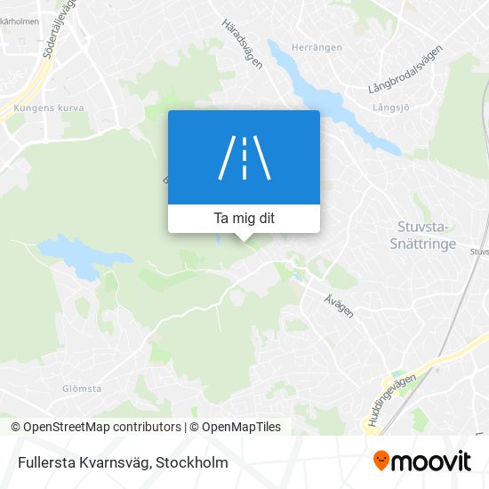 Fullersta Kvarnsväg karta