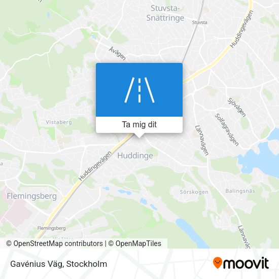 Gavénius Väg karta