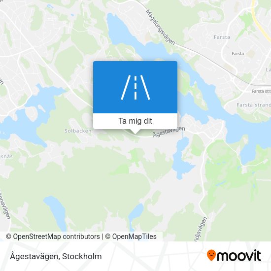 Ågestavägen karta