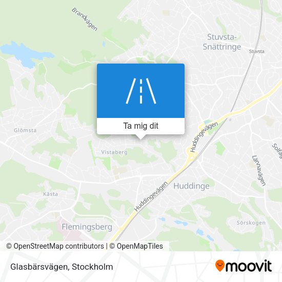 Glasbärsvägen karta