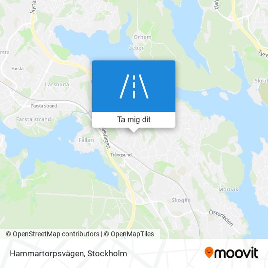 Hammartorpsvägen karta