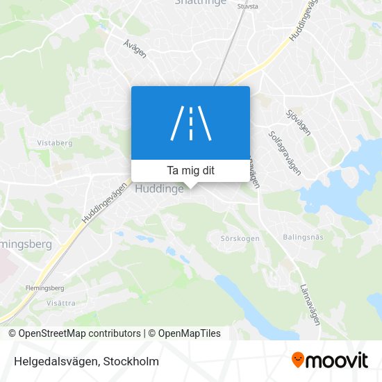 Helgedalsvägen karta