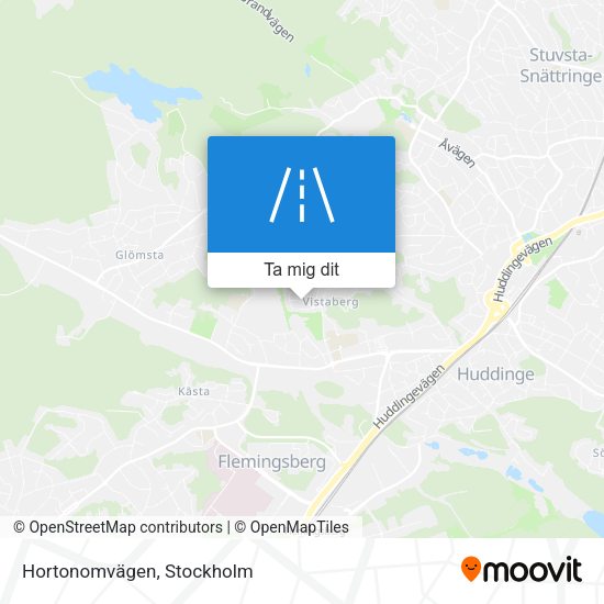 Hortonomvägen karta
