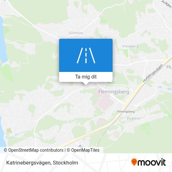 Katrinebergsvägen karta