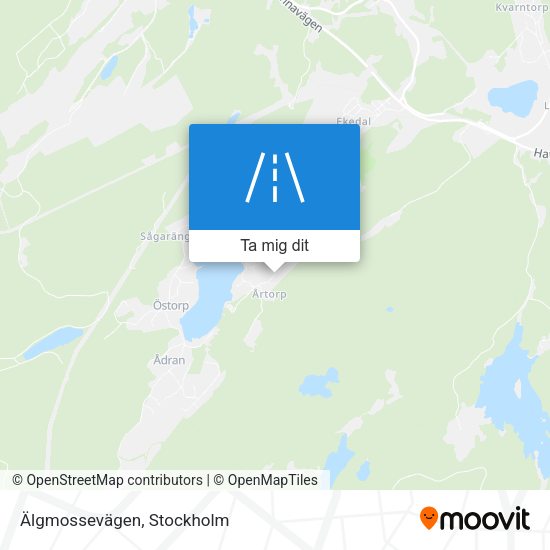 Älgmossevägen karta