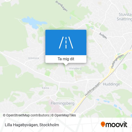 Lilla Hagebyvägen karta