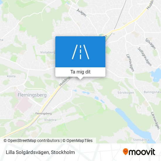 Lilla Solgårdsvägen karta