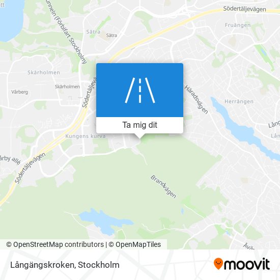 Långängskroken karta