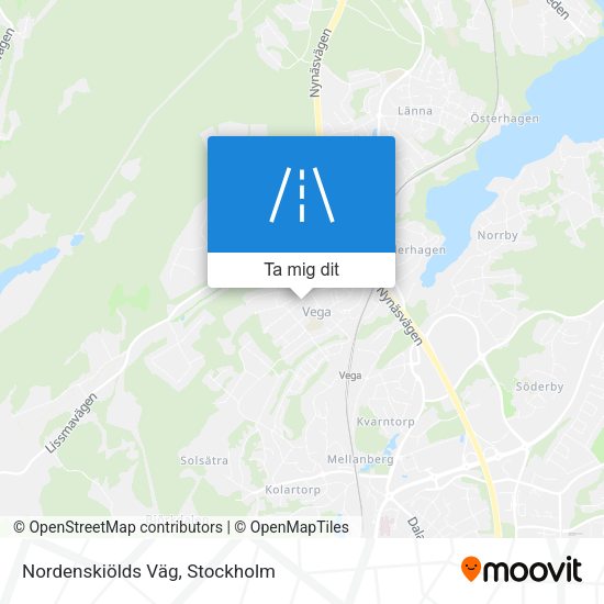 Nordenskiölds Väg karta