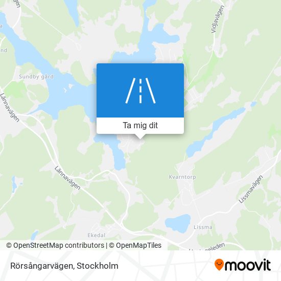 Rörsångarvägen karta