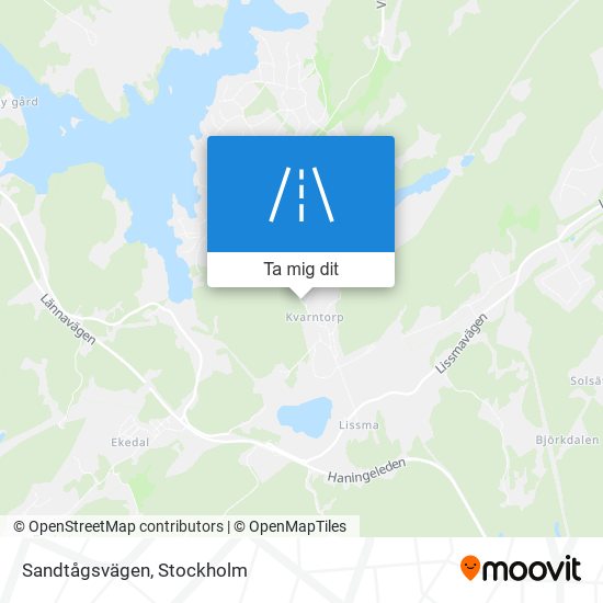 Sandtågsvägen karta