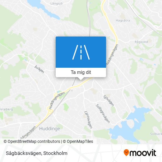 Sågbäcksvägen karta