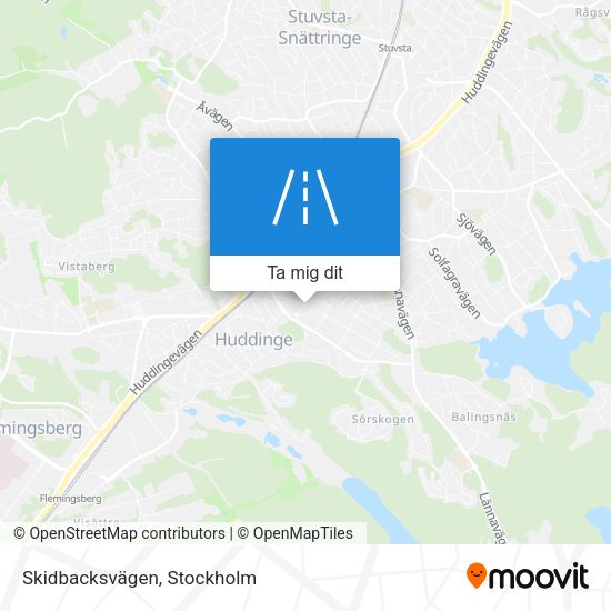 Skidbacksvägen karta