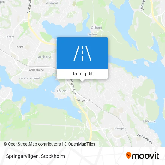 Springarvägen karta