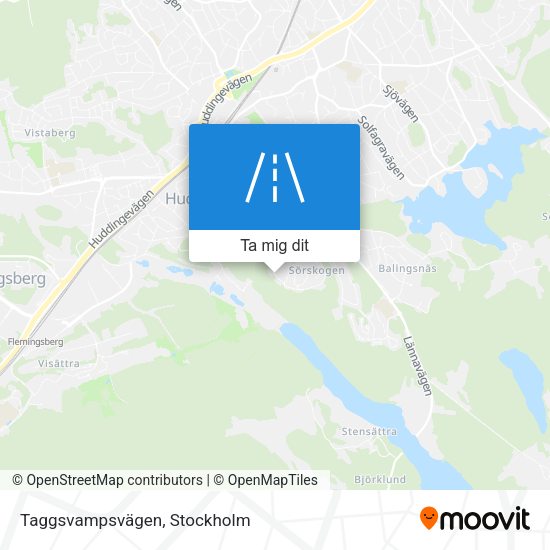 Taggsvampsvägen karta