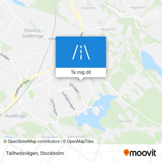 Tallhedsvägen karta