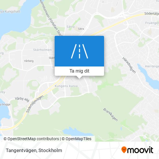 Tangentvägen karta