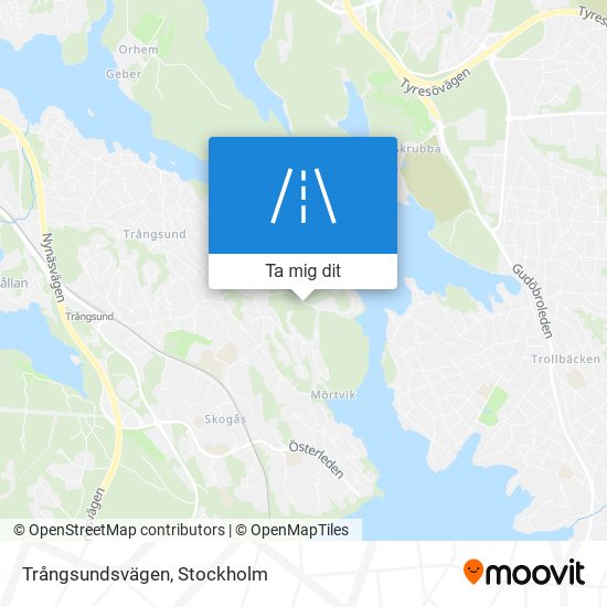 Trångsundsvägen karta