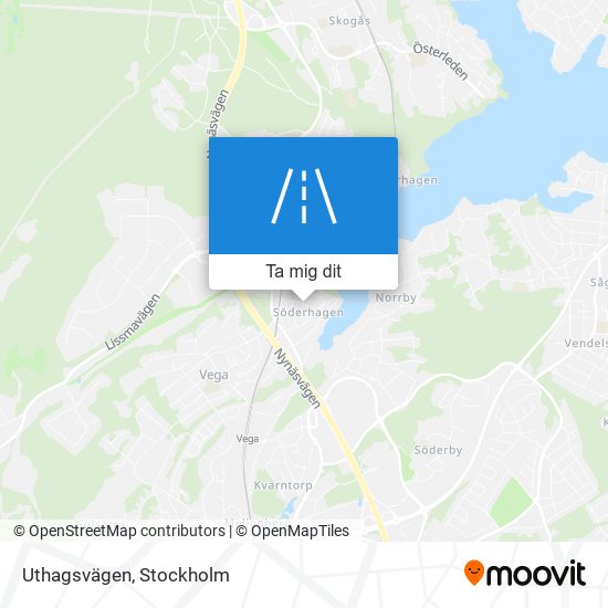 Uthagsvägen karta