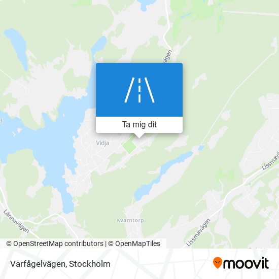 Varfågelvägen karta