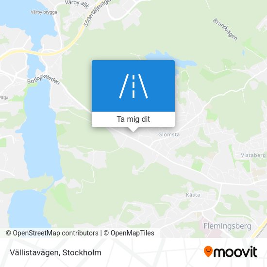 Vällistavägen karta
