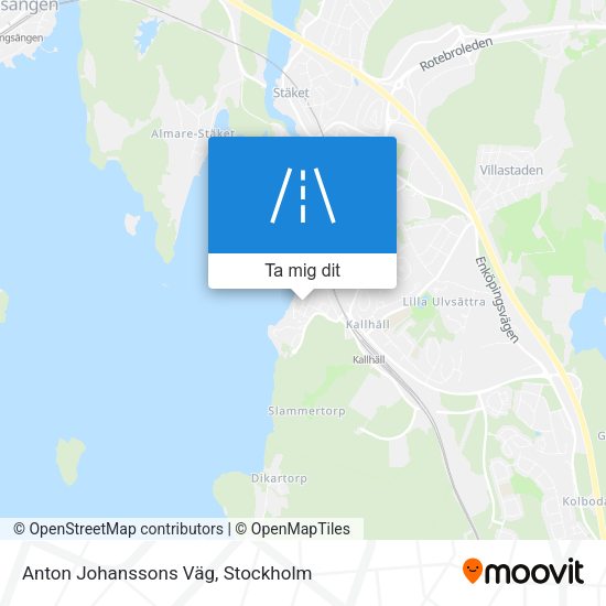 Anton Johanssons Väg karta