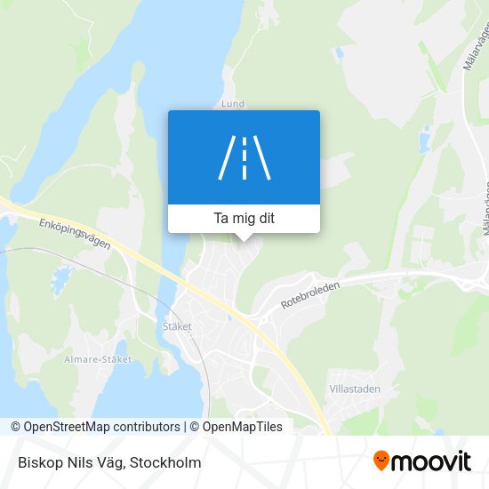 Biskop Nils Väg karta