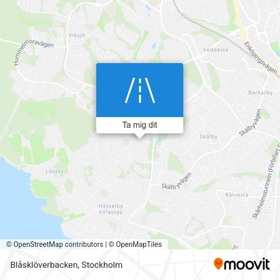 Blåsklöverbacken karta