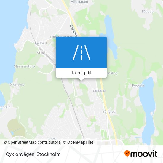 Cyklonvägen karta