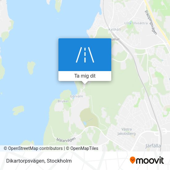 Dikartorpsvägen karta