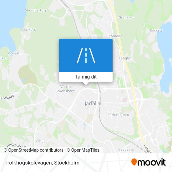 Folkhögskolevägen karta