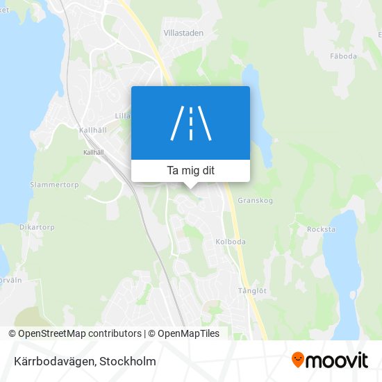 Kärrbodavägen karta