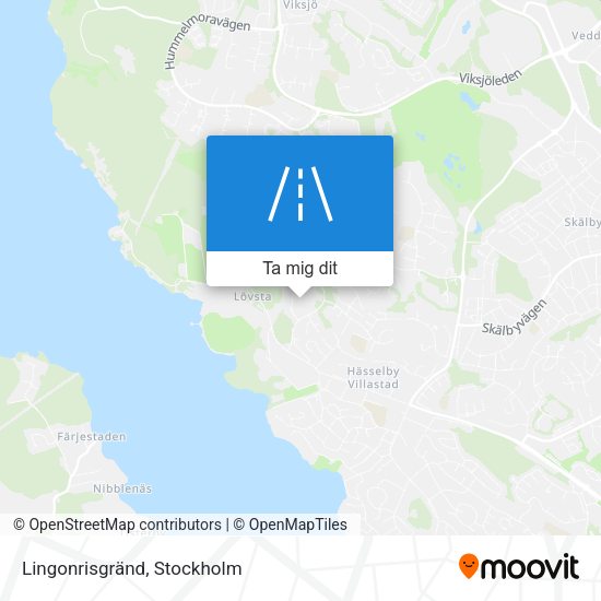 Lingonrisgränd karta