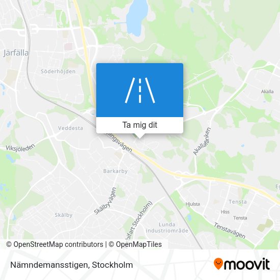 Nämndemansstigen karta